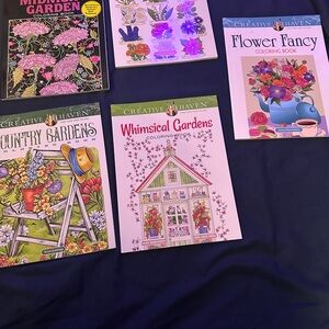 Coloring Book Set - Whimsical and Floral Designs